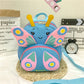 Cute Butterfly Children's backpack fashionable western style girls' schoolbag Western style versatile high-looking girl's anti-Lost Backpack