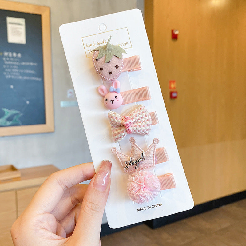 Cute baby lanugo hair small hairpin baby girl does not hurt hair hair clip baby hair small hair clip children's headdress
