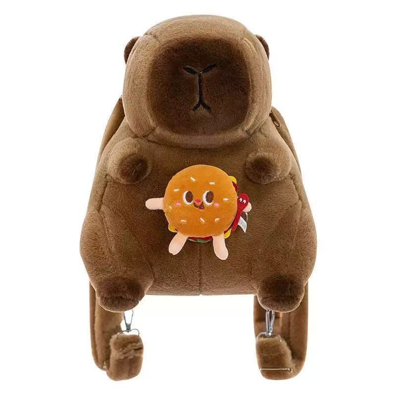 Capibala Doll Capybara Backpack Doll Large Capacity Cartoon Plush Toy Doll Internet Popular