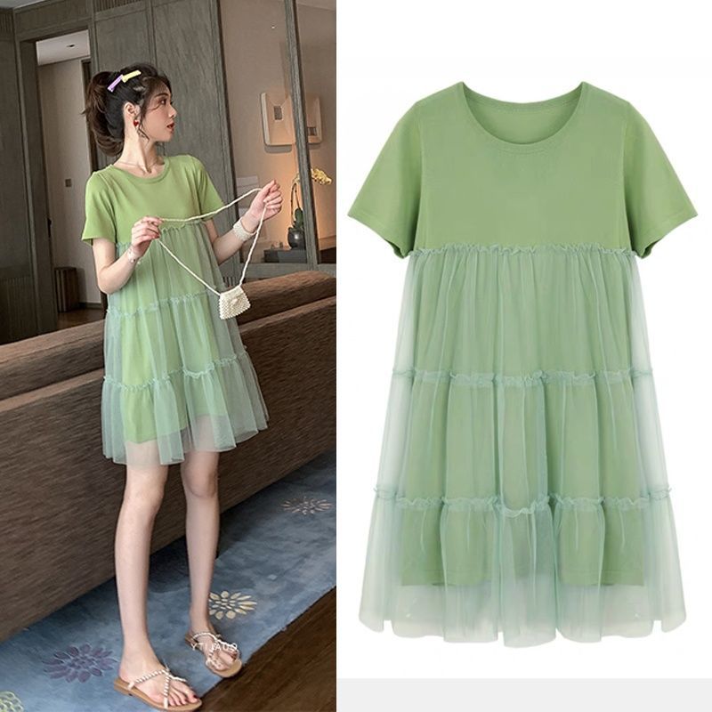 Pregnant Women Summer Dress dress 2023 New Summer Skirt Going Out Fashion Trendy Mom Internet Celebrant suit Pregnant Women's Skirt Summer
