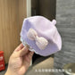 Spring and Autumn Korean Style Baby Boy and Girl Candy Color All-match Knitted Beret Children's Western Style Casual Wool Hat Paintler Hat