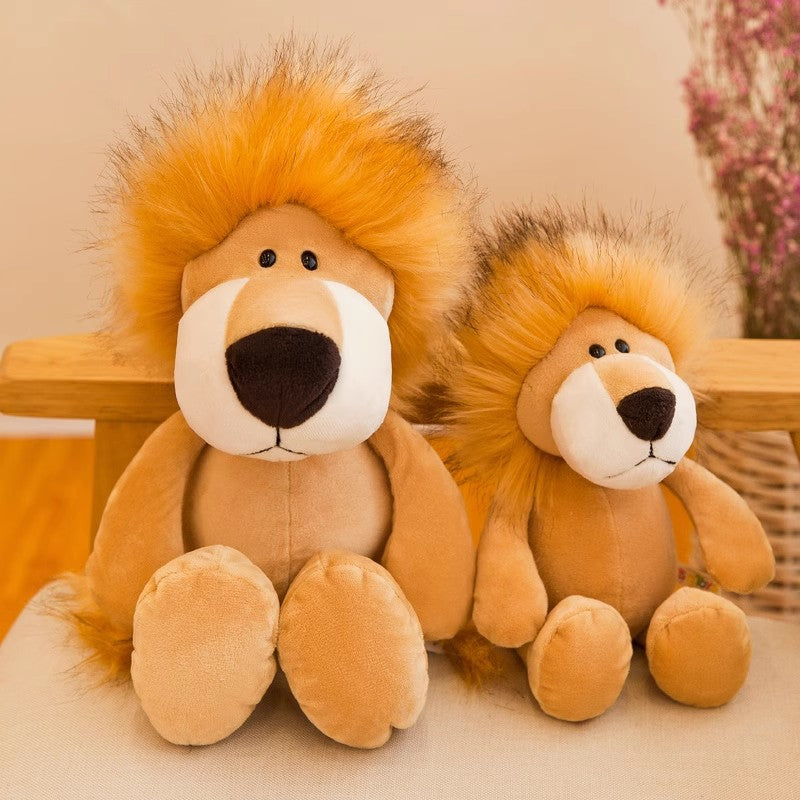 Forest Animal Tiger Doll Lion Elephant Monkey Giraffe Live Jungle Doll Plush Toy Kidsren's Gift