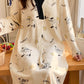 Chest Pad Moon Dress Spring and Autumn Cotton Postpartum Breastfeeding dress Summer Nightgown for Pregnant Women Nightgown During Pregnancy Feeding Nightgown