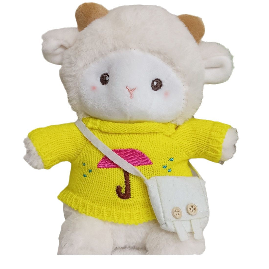 Internet Celebrity Poko Plush Toy Cartoon Belle Sheep Doll Dressed up as a Little Sheep, a Gift for Girls
