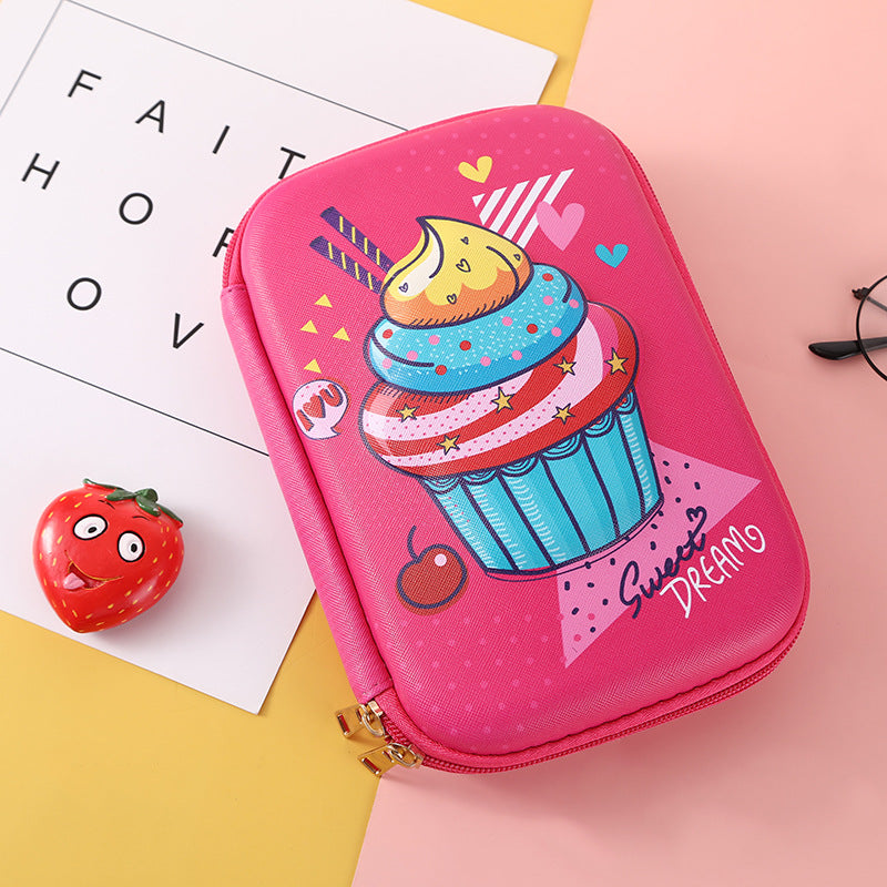 Eva Pencil Box 3D Stereo Large-Capacity Kidsren's Pencil Bag Multi-Functional Student Stationery Popular Pencil Box Waterproof
