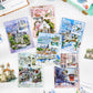 Pet Sticker Pack Scenery Collection Series Retro Nordic Style Architecture House Journal Landscaping Stickers Cross-Border