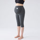 Pregnant Women's Leggings Spring and Autumn Outer Wearing Cotton plus size Autumn Pants fleece-lined Belly-supporting 150.00kg Pregnant Women's Nine-point Pants