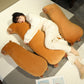 Capybara Long Pillow for Boys Sleeping Bedside Cushion for Girls Sleeping Side Sleeping Pillow with Clip Legs