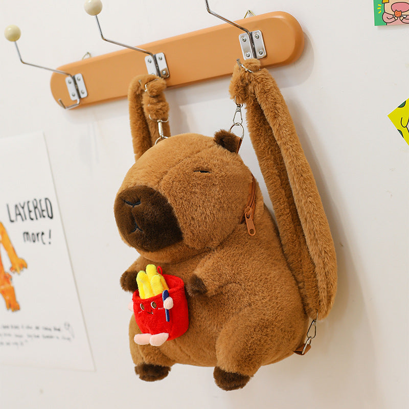 Wholesale Capybara Capybara Backpack Plush Toy Doll Backpack for Girls Birthday Gifts