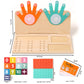 Children's Finger Arithmetic Educational Teaching Aids Addition and Subtraction Arithmetic Palm Mathematics Enlightenment Wooden Toys Kindergarten