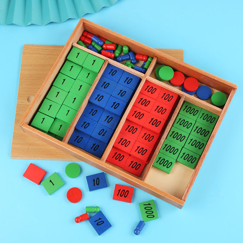 Montessori Teaching Aids Mathematics Stamp Games Kindergarten Montessori Children's Educational Early Education Wooden Toys