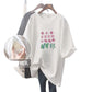 Breastfeeding Clothes Summer Outgoing Fashion Mid-length T-shirt Breastfeeding Top Side Opening Temperament Hot Mom Breastfeeding Clothes