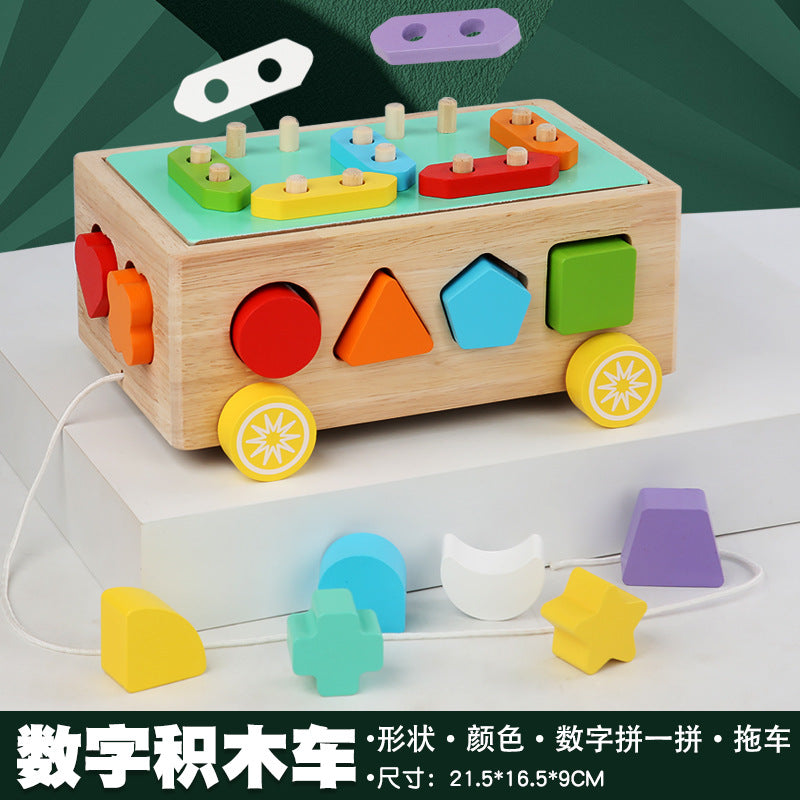3 Cross-Border Kidsren's Educational Toys Farm Orchard Shape Building Blocks Matching Insect Catching and Carrot Pulling Intelligence Box Toys