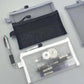 In-Stock Korean Simple Transparent Mesh Pencil Case Storage Bag for Students, Exam-Specific Portable Large-Capacity Pencil Bag