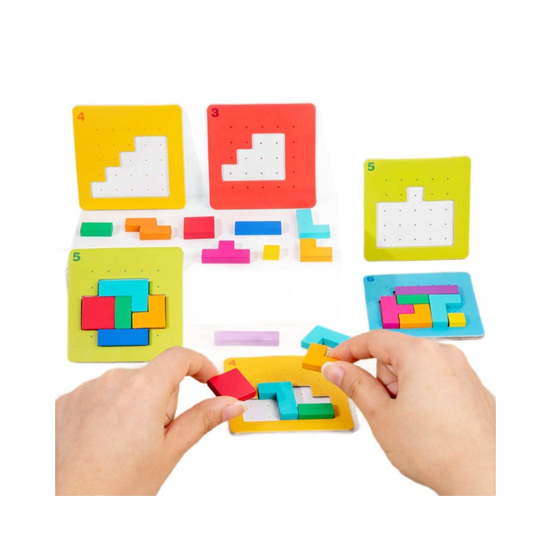 Tiktok-Style Quick Battle Puzzle Parent-Child Two-Player Focus Battle Building Block Educational Thinking Training Toy
