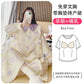 Lunar Clothing Spring and Autumn Air Cotton Thick Postpartum Breastfeeding dress Doll Collar Pregnant Women Pajamas for Outer Wear