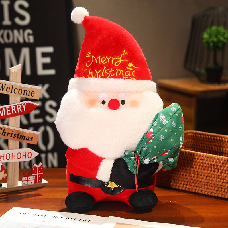 Santa Claus Series Doll Plush Toy Elk Doll Rag Doll Large Christmas Ornaments Gift Decoration