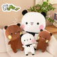 TikTok Internet Red Explosions One or Two Cloth Doll Plush Toy Cute Panda Doll Pillow Children's Gift