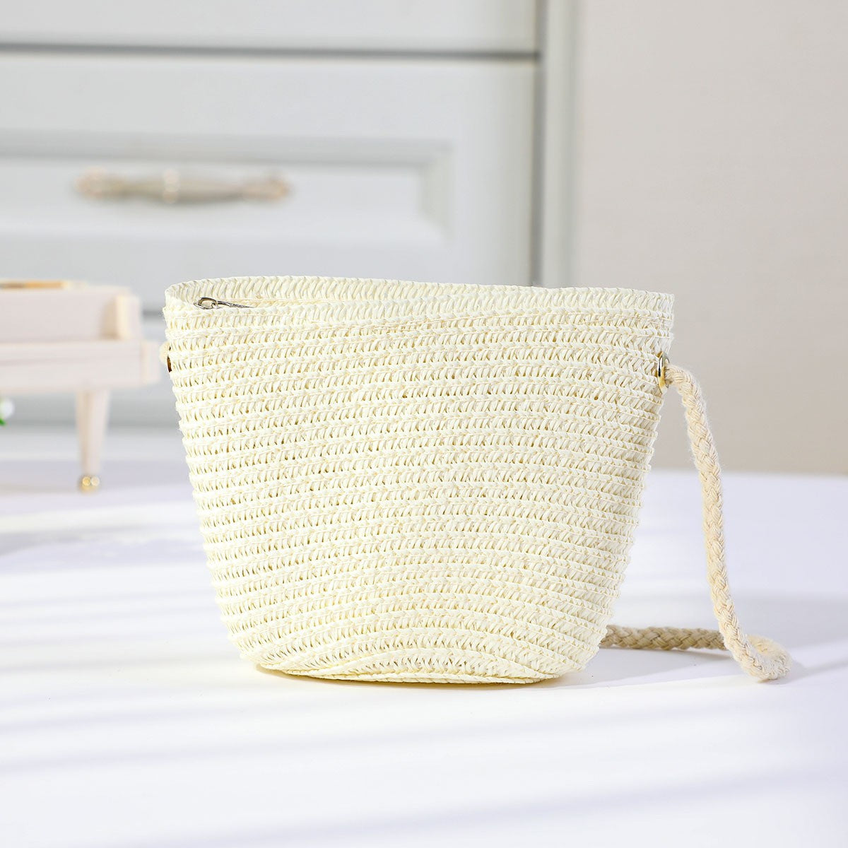 Cross-border New Children's Bag Spring and Summer New Children's Crossbody Bag Handmade Straw Satchel Travel Mini Coin Purse