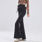 Pregnant Women's Pants Spring and Autumn Outer Wear Fashionable Slim-fit Autumn Shark Skin Flared Pants Drawstring Belly Yoga Pants Autumn Wear