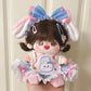Dropshipping 20cm Baby Clothes Cotton Doll Clothes Cute Pajamas Set Original Antique Han Dynasty Doll Dress up