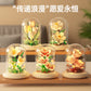 [wholesale generation] simulation of eternal flowers lily rose blocks compatible with Lego toy ornaments Valentine's Day gift