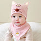Katu Bear Infant Hat Spring & Fall 3-6-12 Months Male and Female Baby Pullover Hat Cotton 100-Day Sleeping Hat
