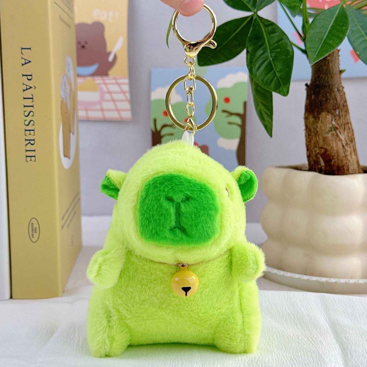 Internet Popular Cute Cute Cappibala Pendant Plush Toy Doll Capybara Bag Pendant Keychain Doll Doll
