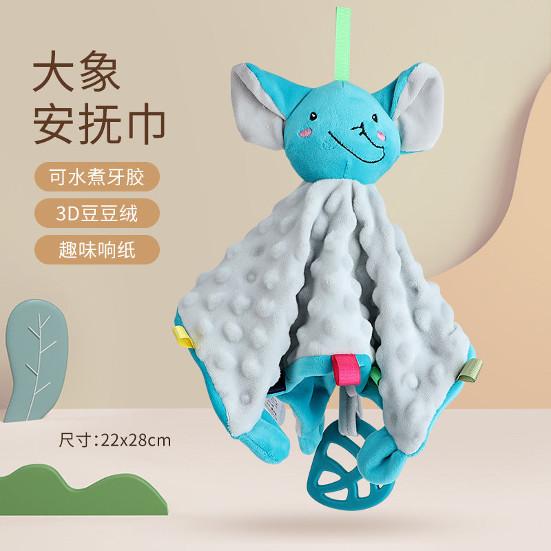 Baby Washable Sleeping Doll Baby Soothing Towel Doll with Teeth Gum Locomable Toy for Boys and Girls