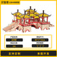 Three-Dimensional Puzzle Ancient Style 3D Model Building Assembled Wooden Kidsren's Educational House Toy Building Blocks Temple of Heaven Mortise and Tenon