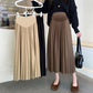 Maternity dress 2023 Autumn New Korean style fashionable pleated belly support skirt for pregnant women
