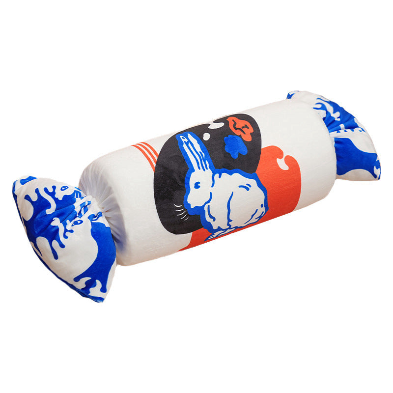 White rabbit candy pillow plush toy rabbit doll long clip leg pillow memory cotton doll gift