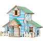 Wooden Reasons Children's Girls Assembled Handmade Ornaments diy Assembled Cabin Model Building Blocks Head Small House Puzzle