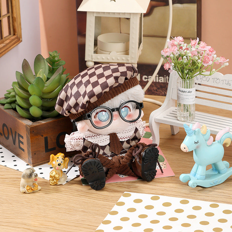 Wholesale 10/20CM cotton doll clothes 4 suit cute fat doll dress cotton doll