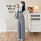 fleece-lined pregnant women's suspenders for autumn and winter 2024 new fashion outro simple loose casual adjustable jumpsuit