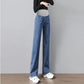 2025 Spring New All-match Pregnant Women Jeans Spring Loose Straight Outer Wide-leg Trousers Pregnant Women's Spring Wear