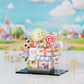 Compatible with Lego City Architecture Street View Hamburg Coffee Flower Shop Small Shop Building Blocks Children's Educational Toys Gifts
