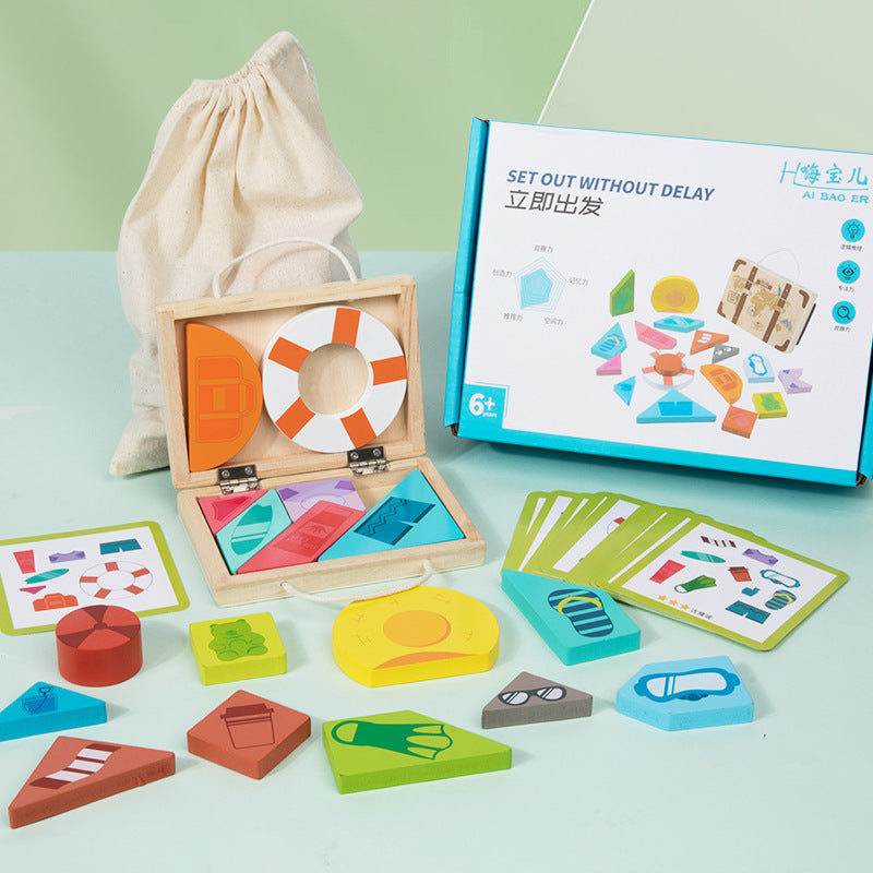 Children's Wooden Storage Master Immediately Set Puzzle Space Imagination Logical Thinking Puzzle Puzzle Toy