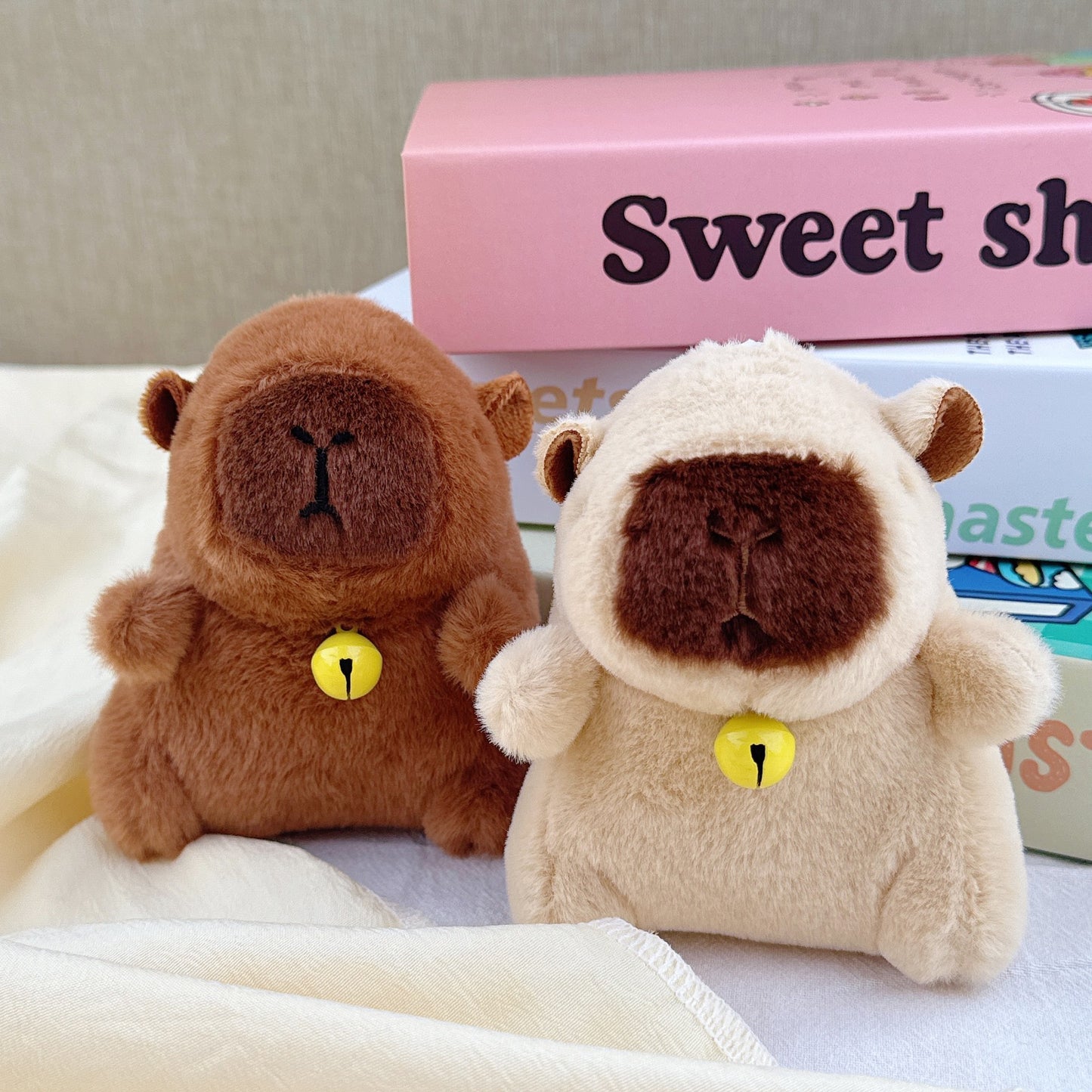 Internet Popular Cute Cute Cappibala Pendant Plush Toy Doll Capybara Bag Pendant Keychain Doll Doll