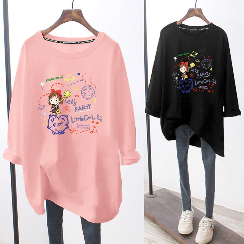 Breastfeeding Top Autumn and Winter Clothes Going Out Hot Mom's Clothes for Breastfeeding Period All-match Base Shirt plus size Pregnant Women's T-shirt