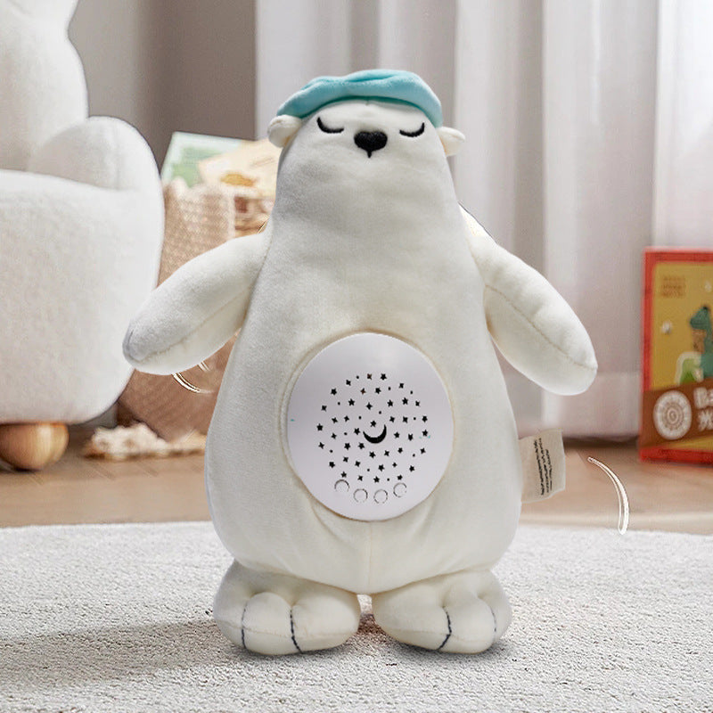 Baby toy sound and light comfort doll parent-child early education music comfort doll baby sleep cute toy