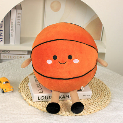Cross-Border New Basketball Doll Fun Sports Basketball Plush Toy Doll Comfort Doll Batch Goods Birthday Gift