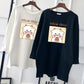 Pregnant Women's Autumn Cotton Top Mid-length Long-sleeved Loose Korean Fashion Trendy Mom's Pregnancy T-shirt Winter Base Shirt