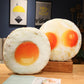Creative simulation poached egg pillow plush toy egg omelette doll home pillow cushion girl rag doll