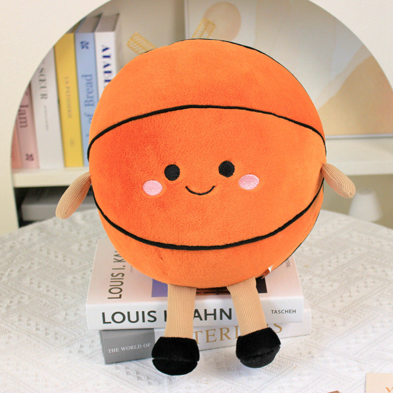 Cross-Border New Basketball Doll Fun Sports Basketball Plush Toy Doll Comfort Doll Batch Goods Birthday Gift