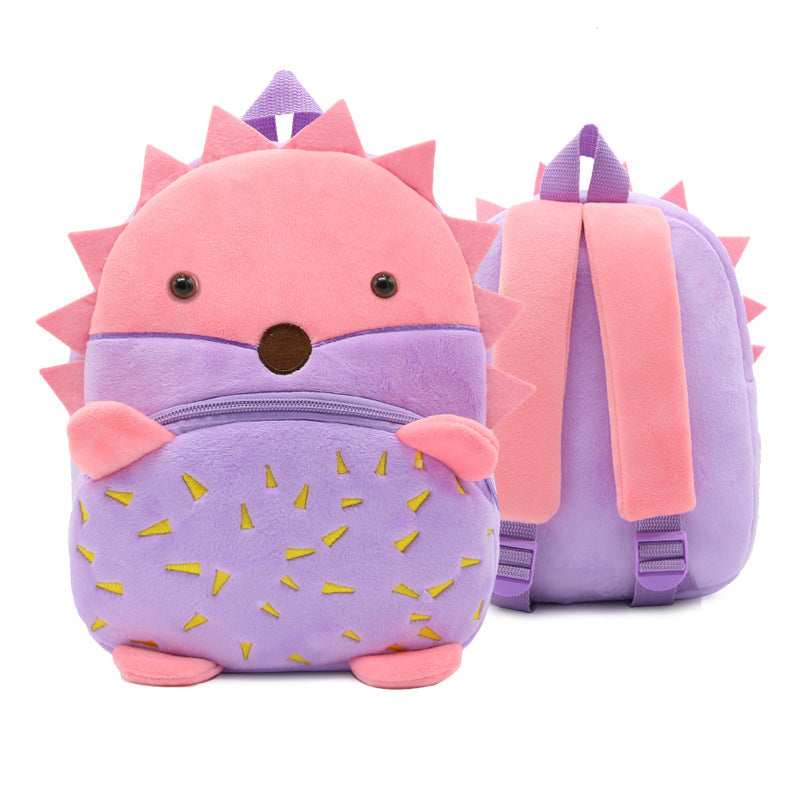 Cute Cartoon Animal Children's Backpack Stall Supply Backpack Kindergarten Plush Backpack Children's Bag Orderable Printing