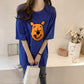 Maternity's Summer T-shirt Mid-length Short-sleeved Loose plus size Base Shirt Top Breast-feeding Pregnant Women's Postpartum Maternity Clothing
