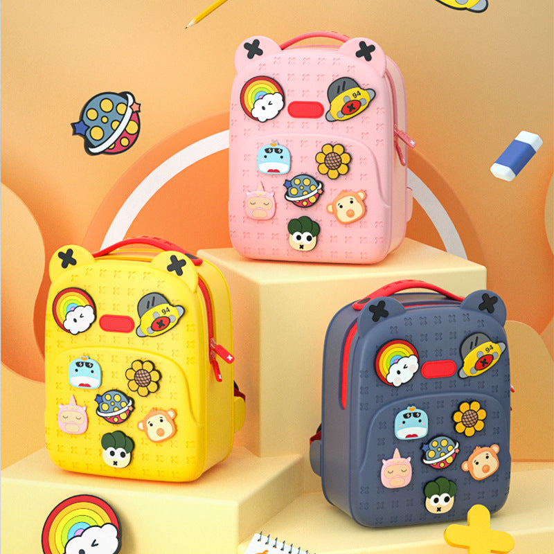 Childlike and Cute Children's Backpacks for Outdoor Activities, Travel, School, Men's and Women's Schoolbags, Kindergarten Cartoon Backpacks