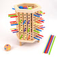 Early Education Children's Three-in-One Stick Game Baby Stick Color Classification Pitching Montessori Wooden Toys