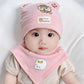Katu Bear Infant Hat Spring & Fall 3-6-12 Months Male and Female Baby Pullover Hat Cotton 100-Day Sleeping Hat